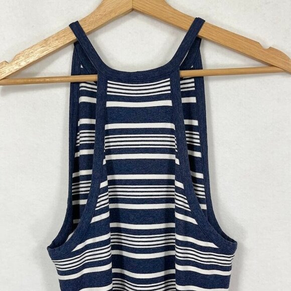 Theory Racerback Mini Dress Striped Graduation Summer Beach Nautical M - Picture 4 of 6